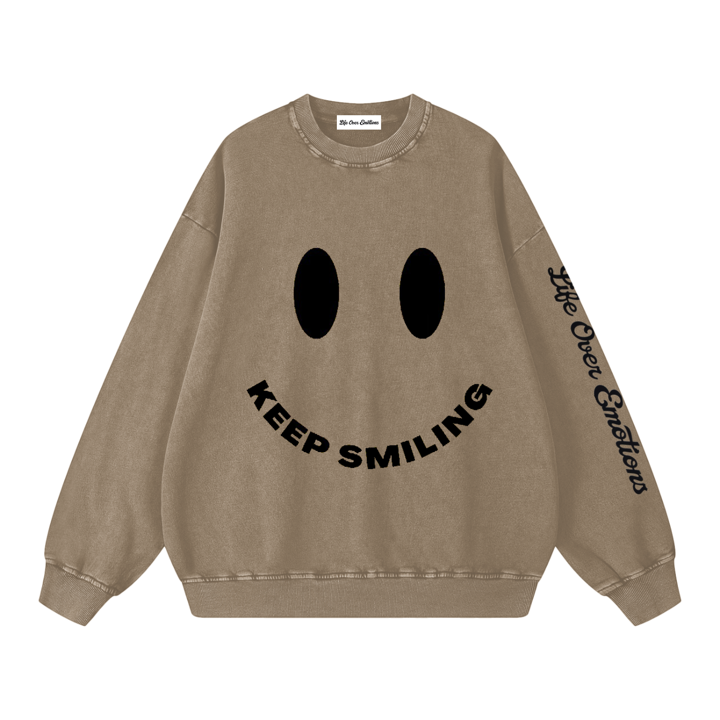 Snow Washed Oversized Sweatshirt