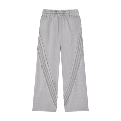 Snow Washed Tape Raw Edge Sweatpants